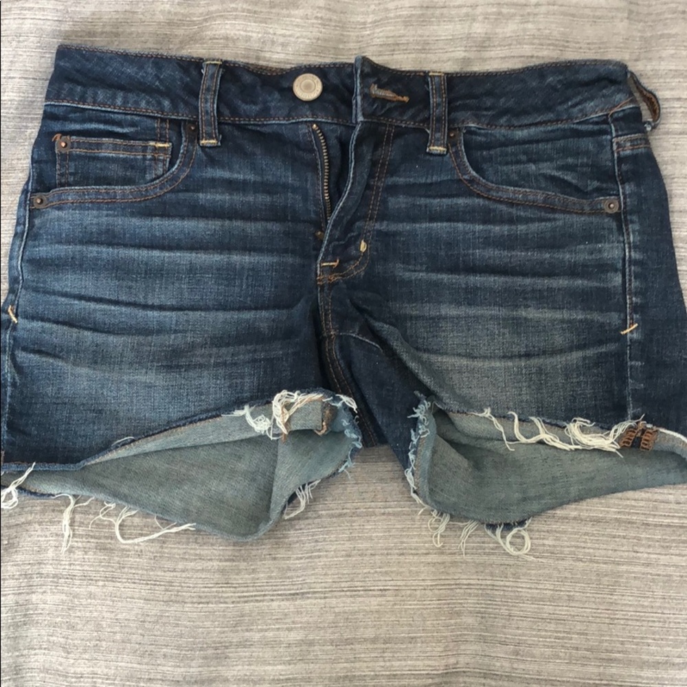 American Eagle blue jean shorts super stretch